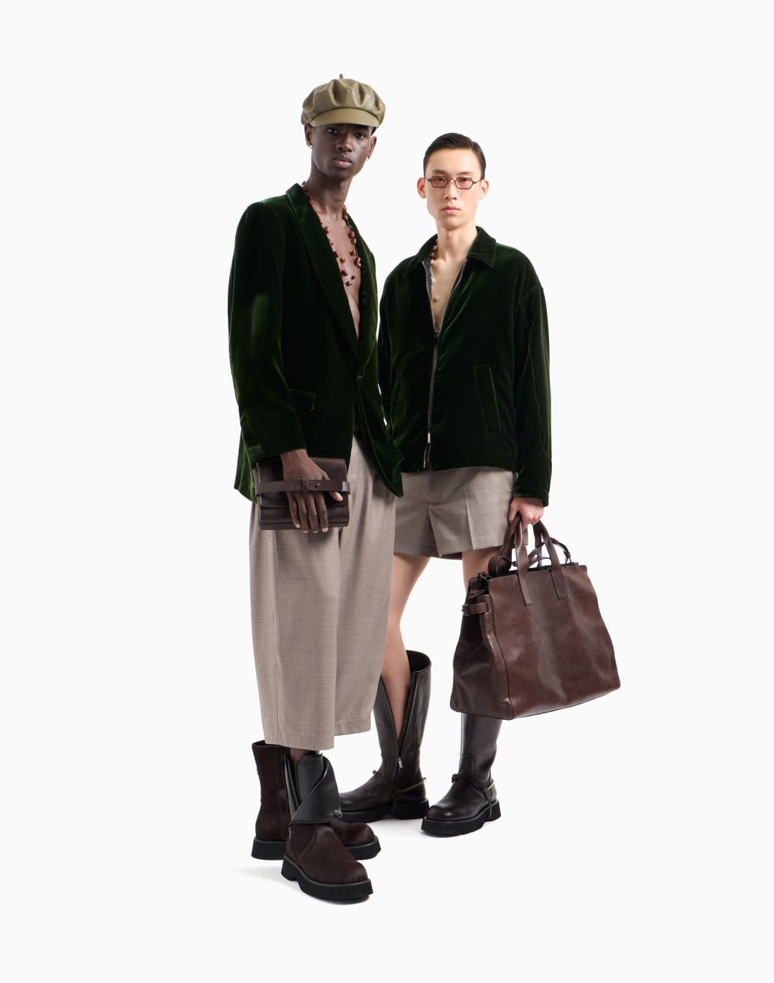smooth-velvet-blouson-green--emporio-armani