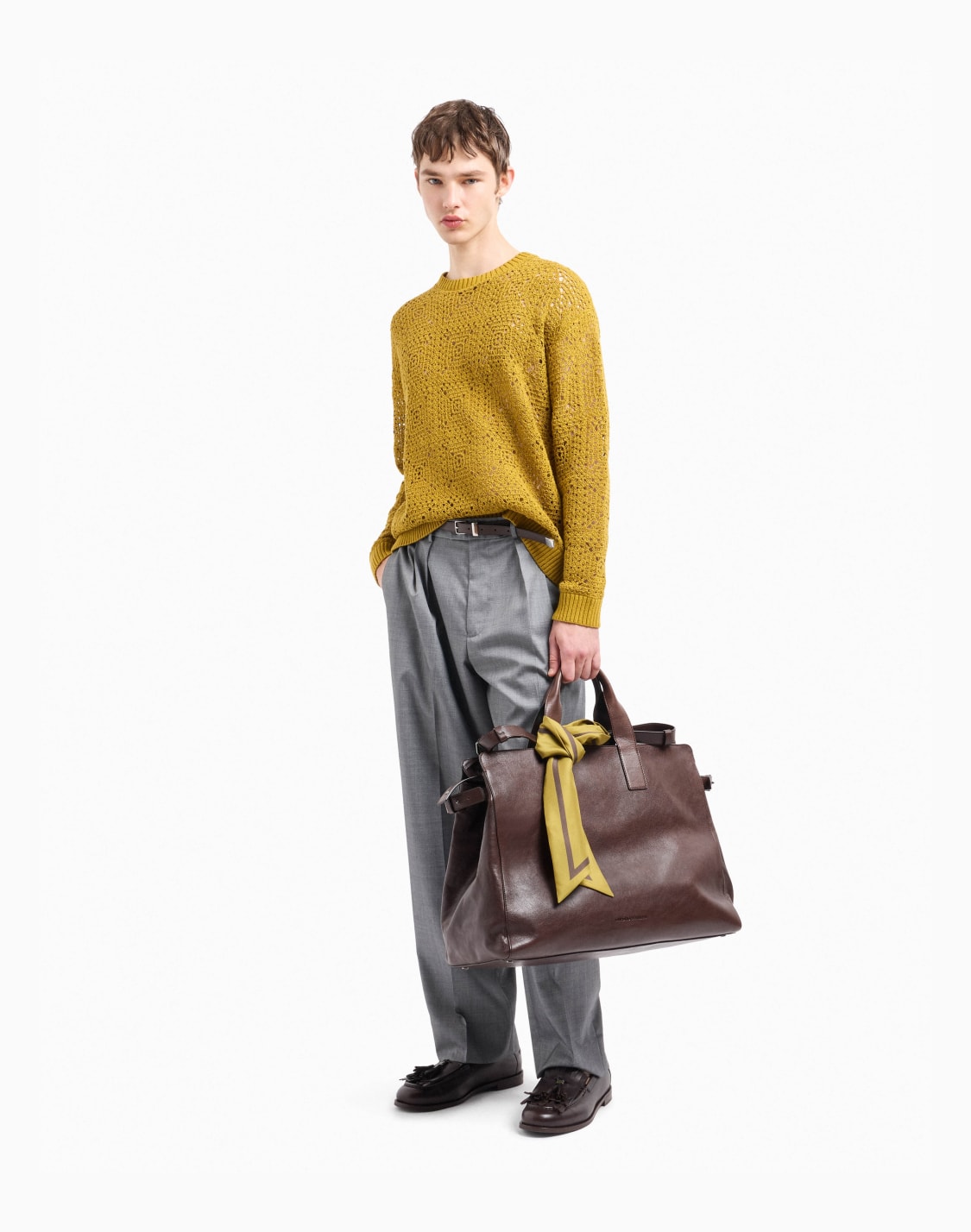 ファッションパンツ-グレ--emporio-armani