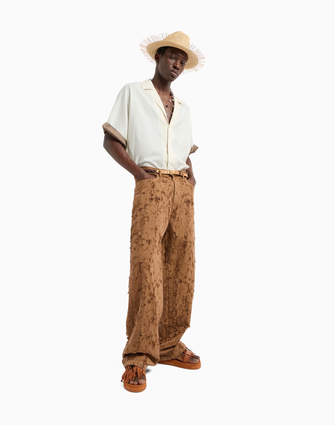 canvas-jeans-with-destroyed-details-brown--emporio-armani