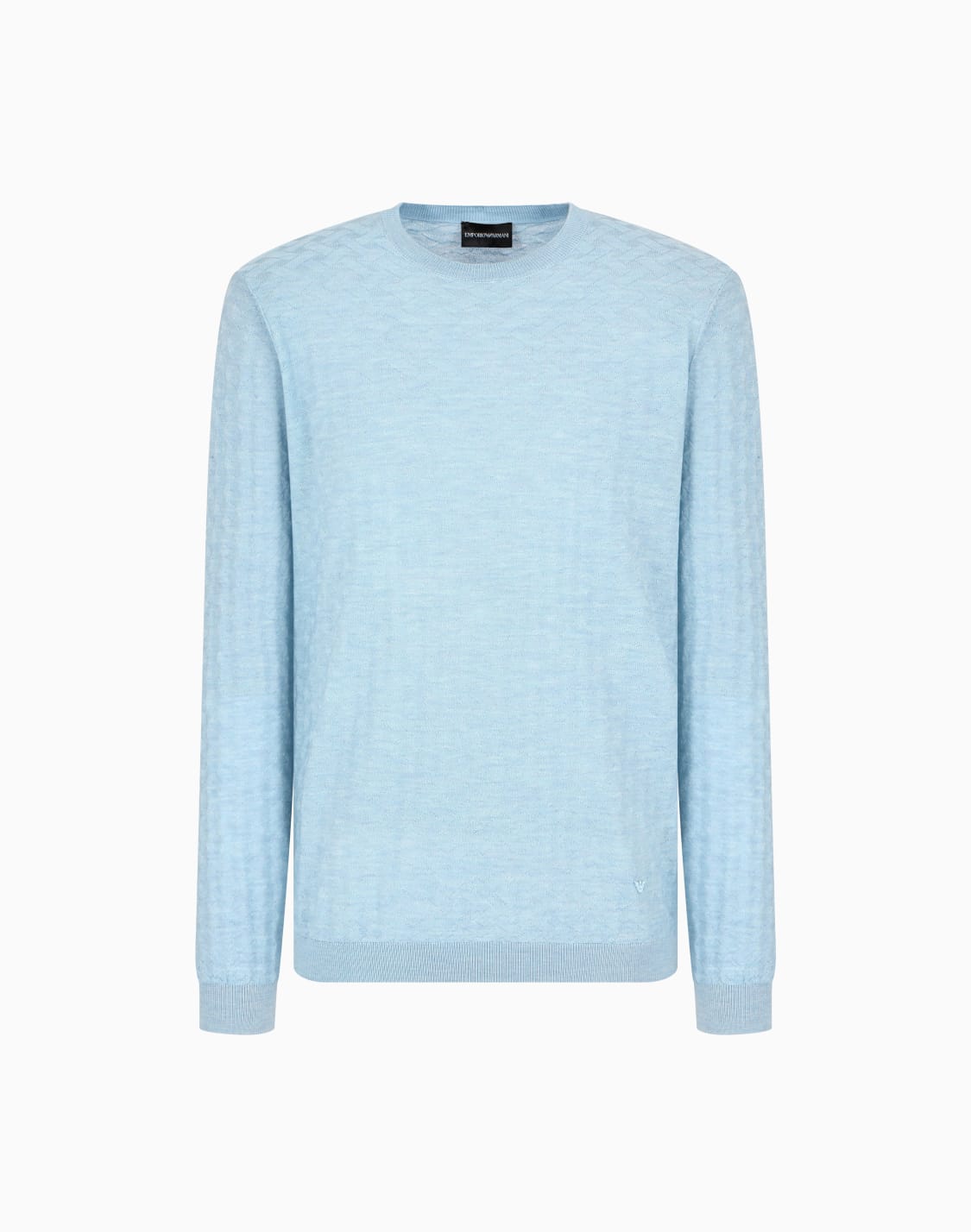 us-exclusive-woven-effect-virgin-wool-jumper-blue--emporio-armani