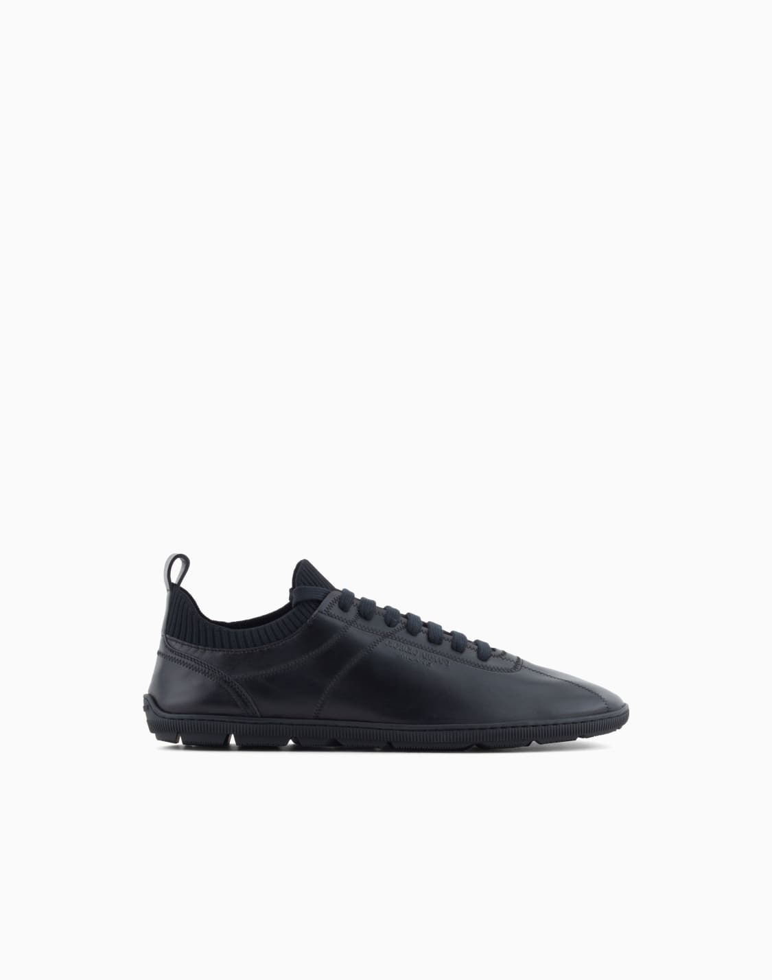 sneaker-aus-lammleder-und-strick-schwarz--giorgio-armani