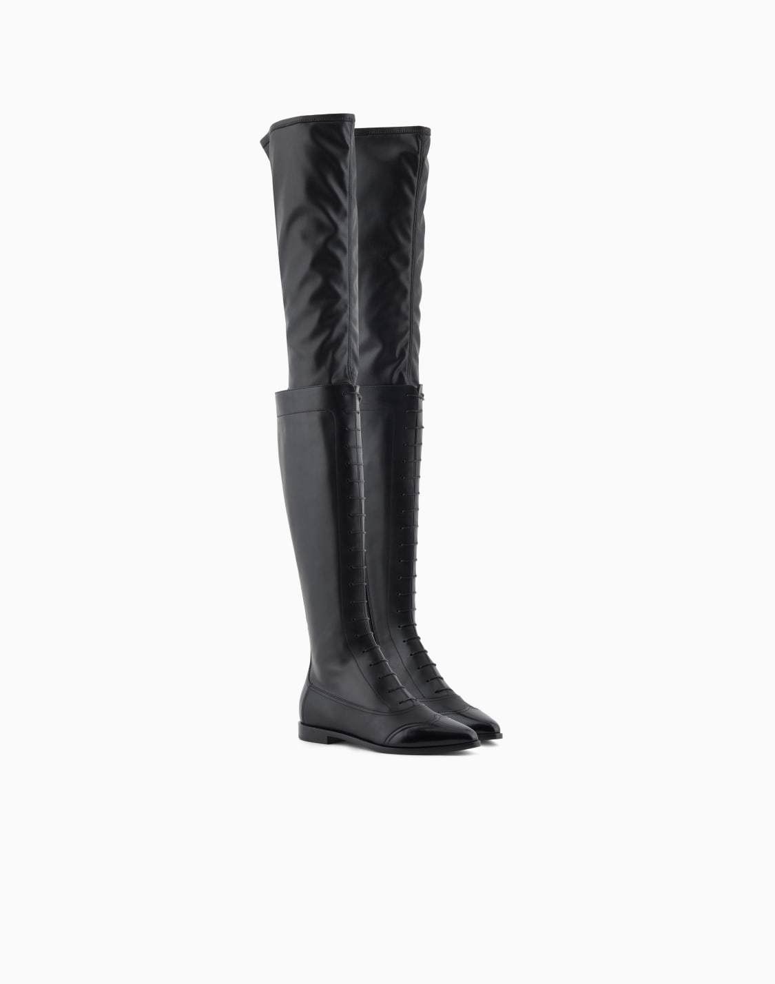 stivali-stringati-in-pelle-liscia-nero--giorgio-armani