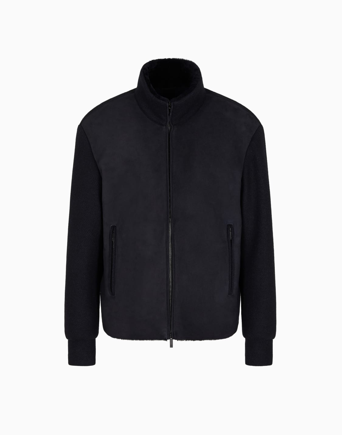 blouson-en-peau-dagneau-sud-et-laine-vierge-bleu--giorgio-armani