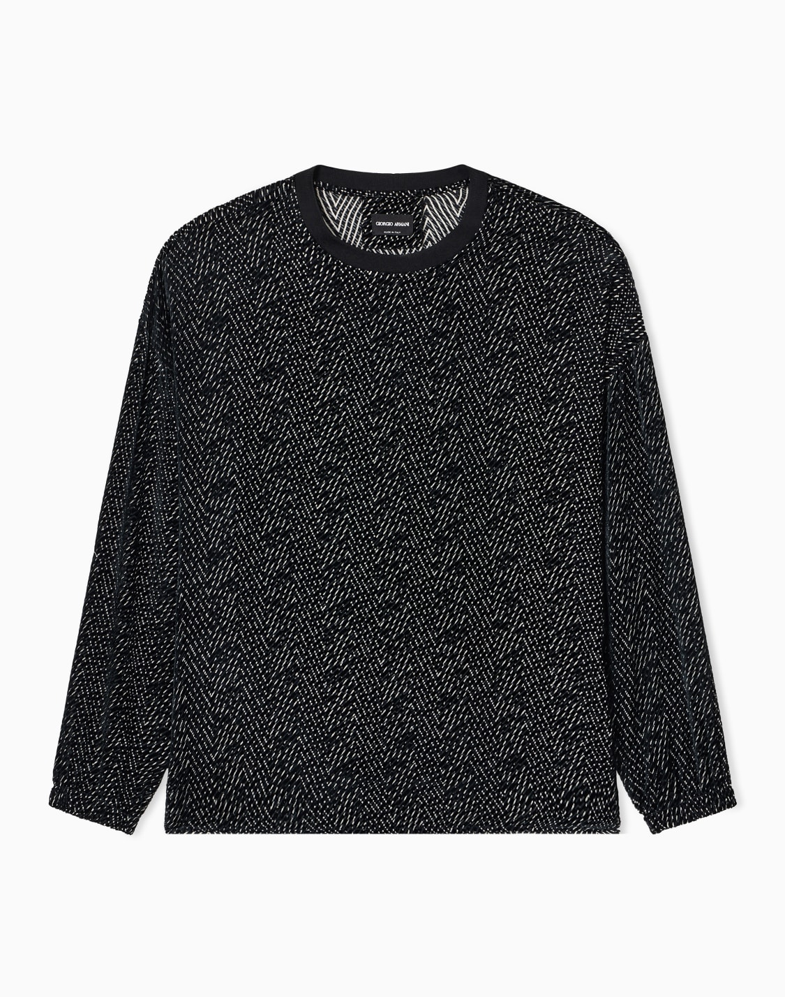 crew-neck-shirt-in-printed-viscose-and-silk-black--giorgio-armani