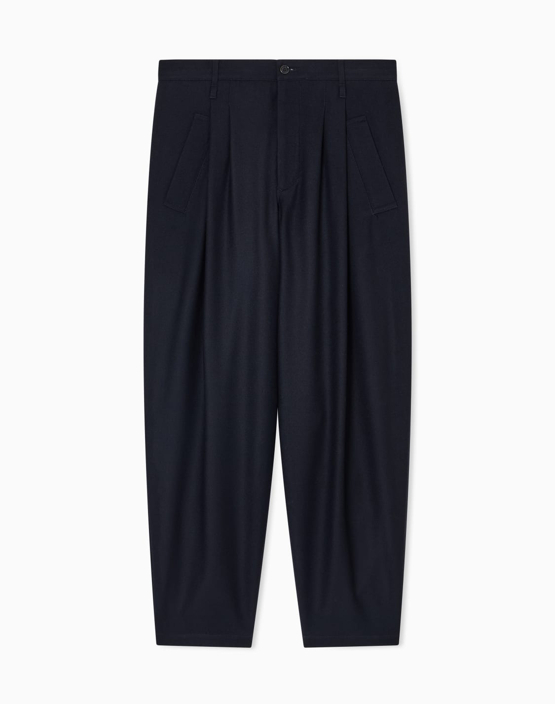 hose-mit-bundfalte-aus-leichter-wolle-blau--giorgio-armani