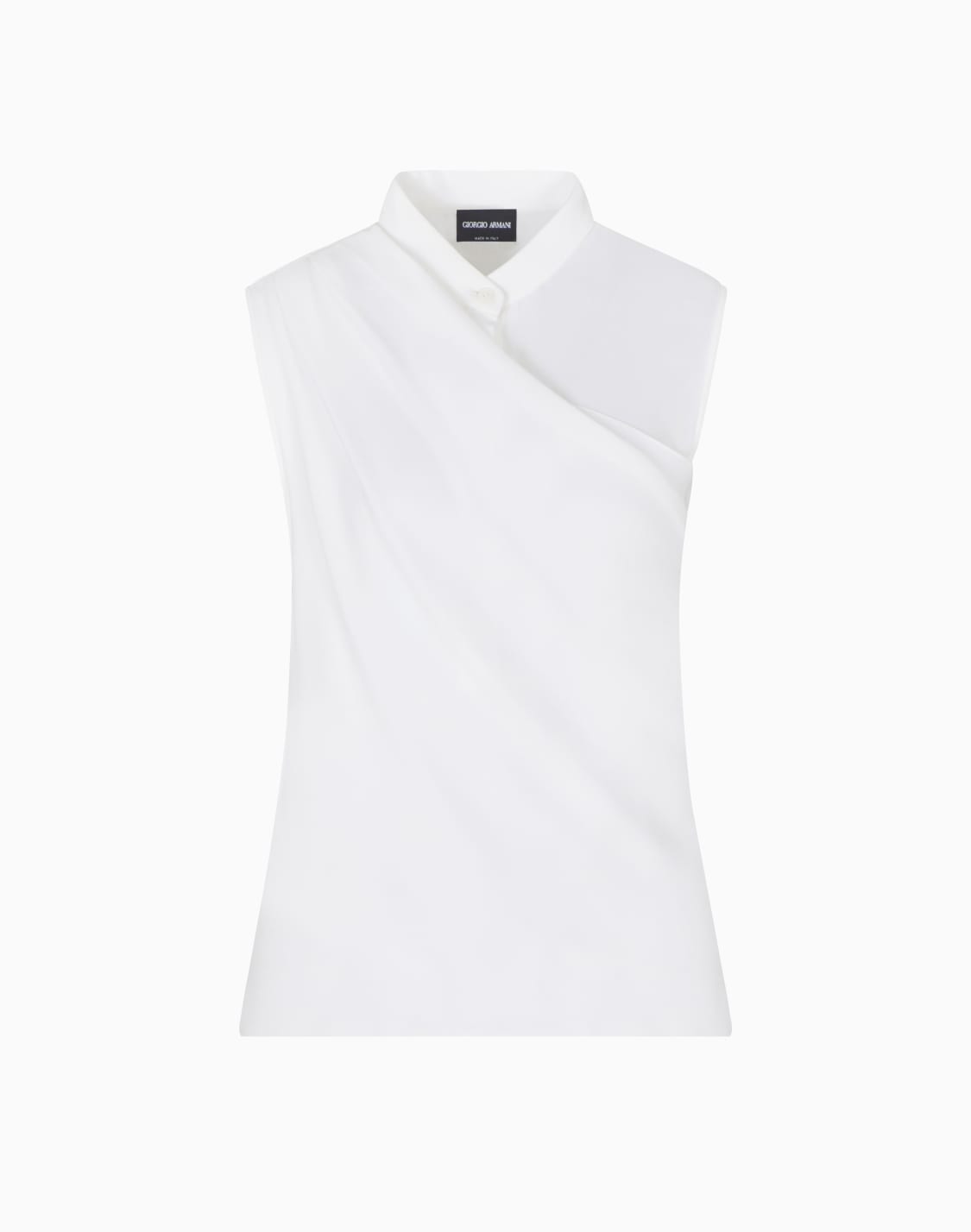 top-drap-en-triple-georgette-de-soie-bleu--giorgio-armani