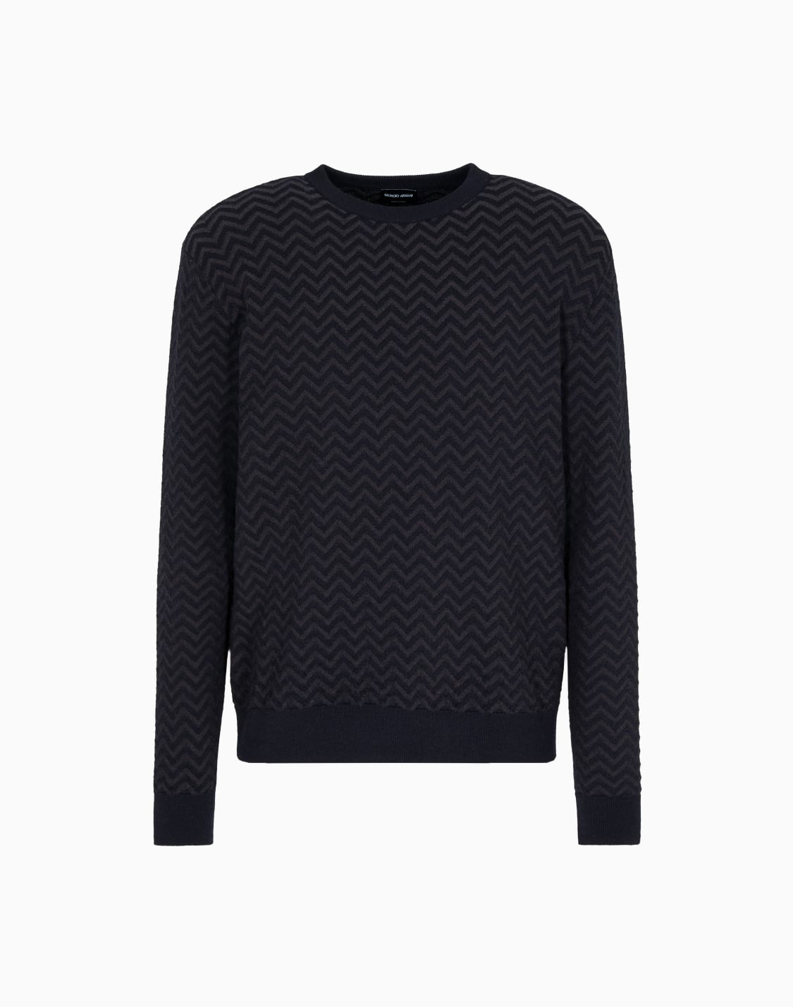 plated-chevron-virgin-wool-crew-neck-jumper-blue--giorgio-armani