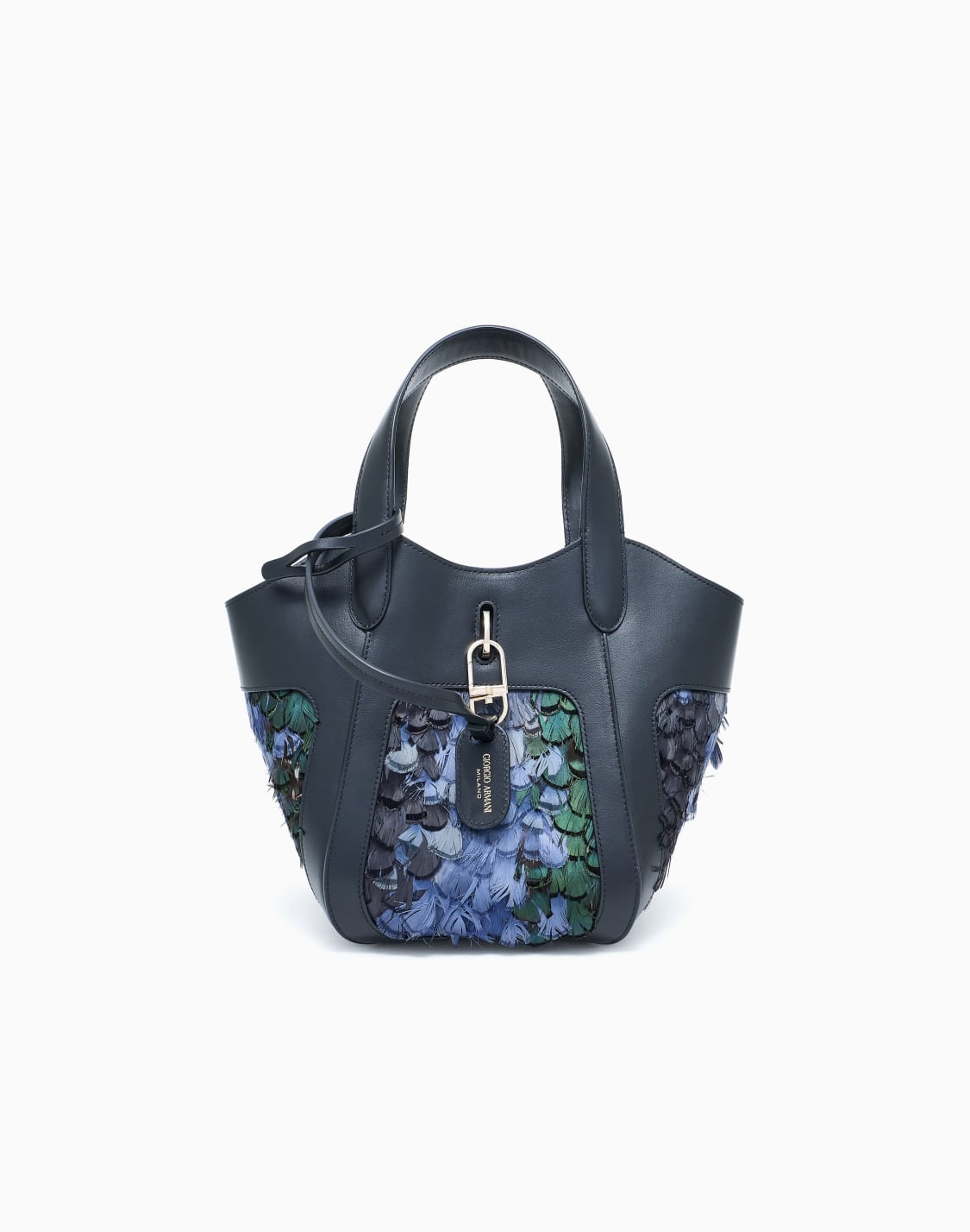 borsa-a-mano-piccola-in-pelle-liscia-e-piume-nero--giorgio-armani