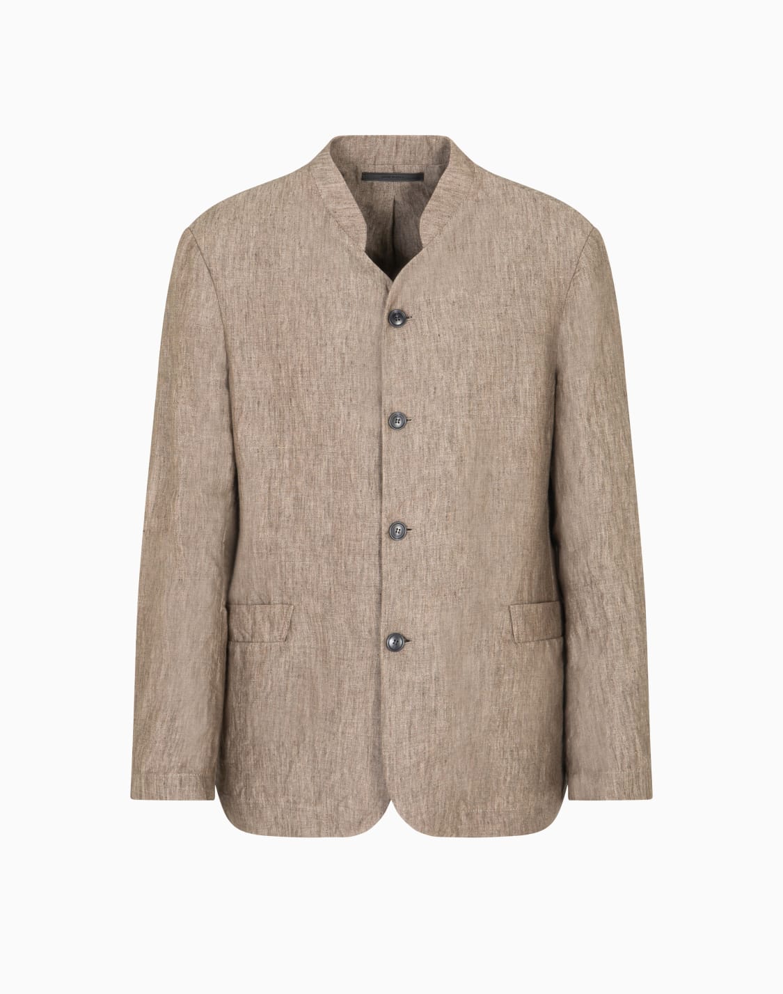 einreihiges-sakko-aus-leinen-chambray-im-used-look-beige--giorgio-armani