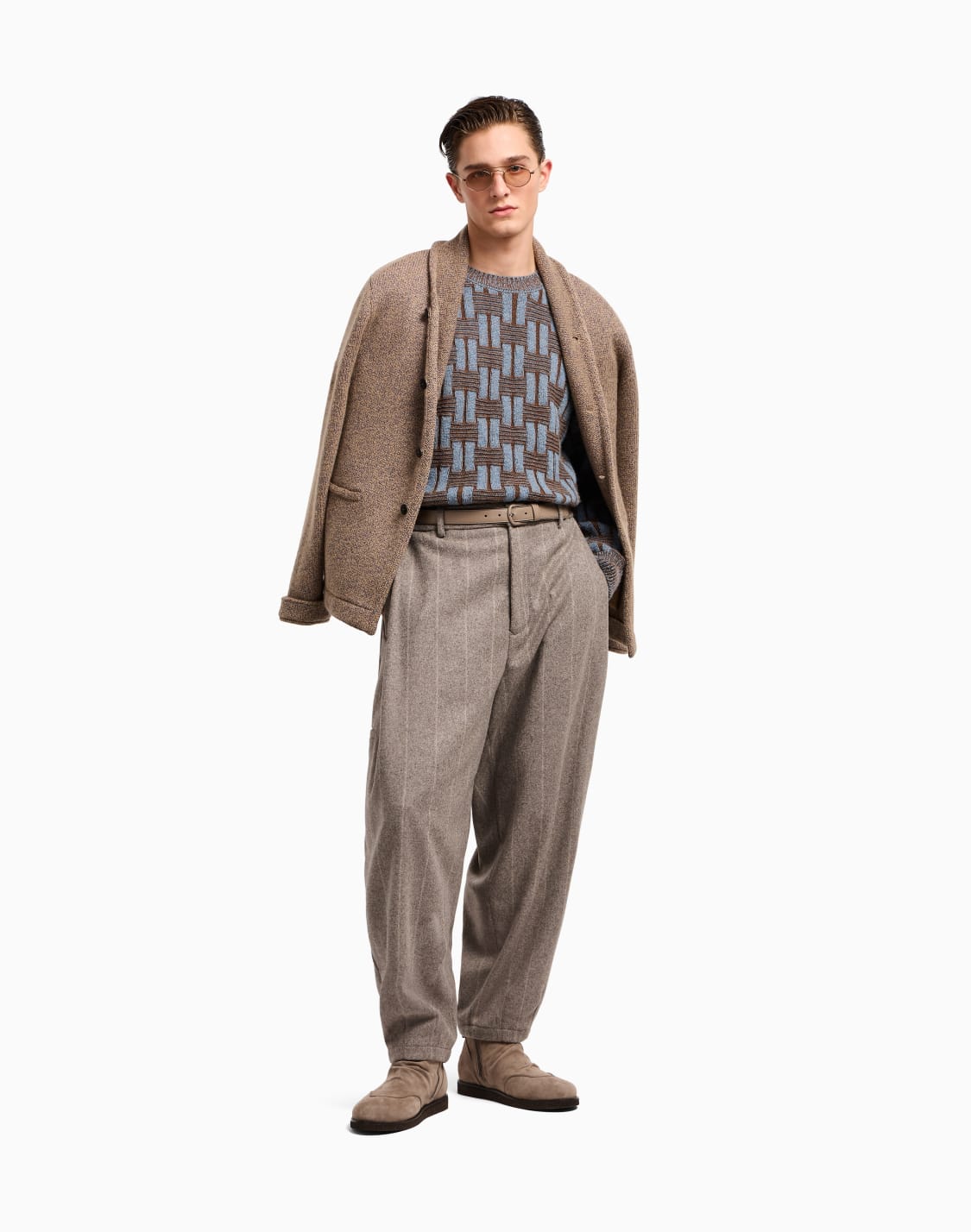 pantaloni-flat-front-in-panno-di-lana-gessato-beige--giorgio-armani