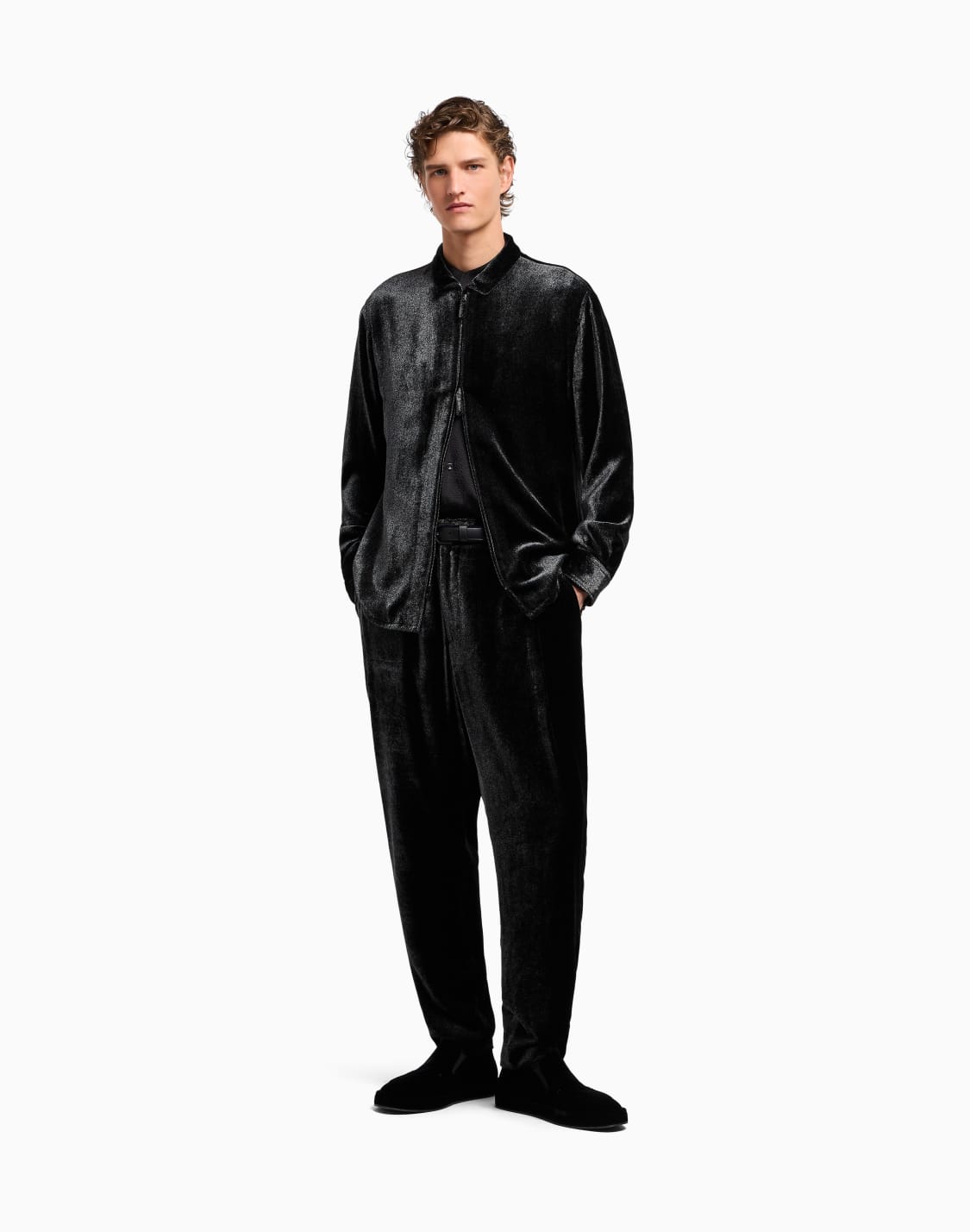 giorgios-camicia-in-satin-con-dettaglio-strass-grigio--giorgio-armani