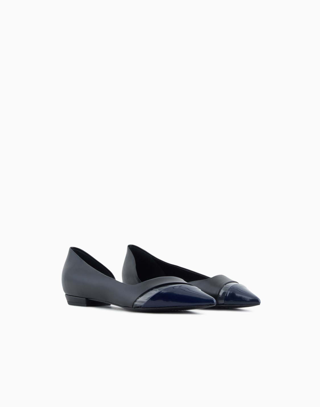 ballerine-in-pelle-vernice-e-pvc-blu--giorgio-armani