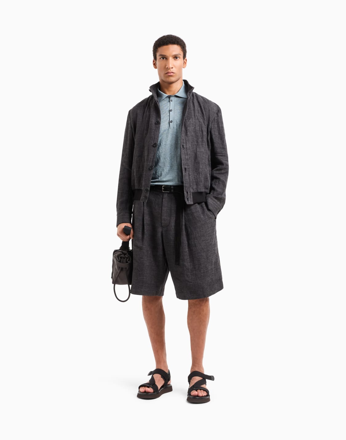 blouson-in-twill-di-lino-dlav-grigio--giorgio-armani