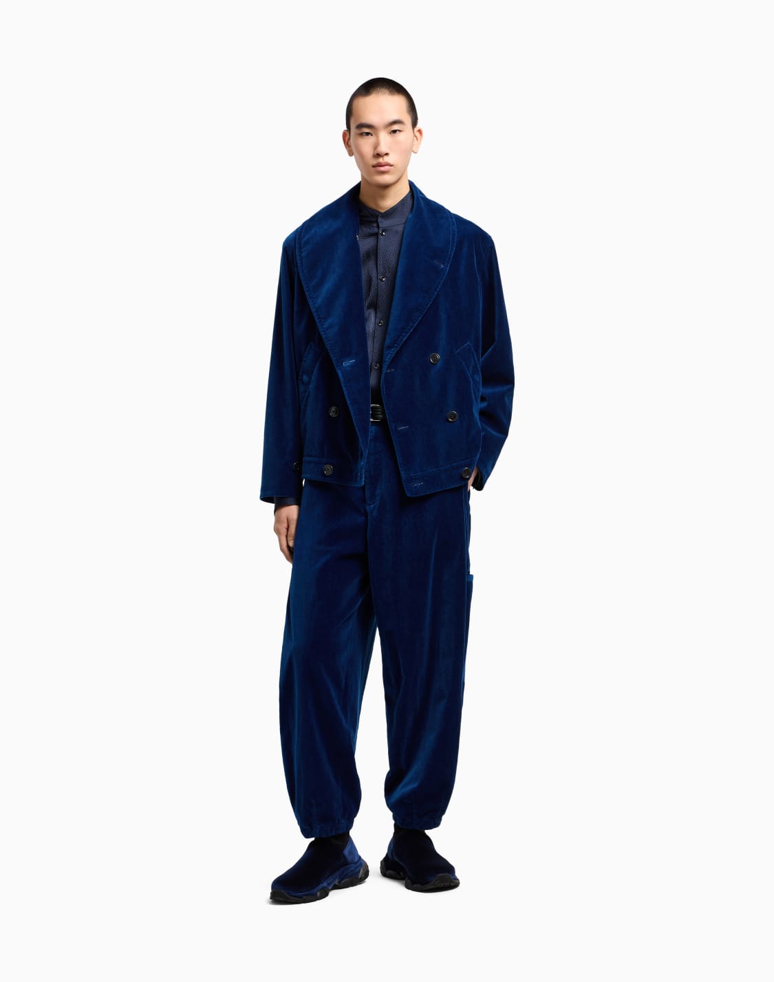 giorgios-camicia-in-satin-con-dettaglio-strass-blu--giorgio-armani