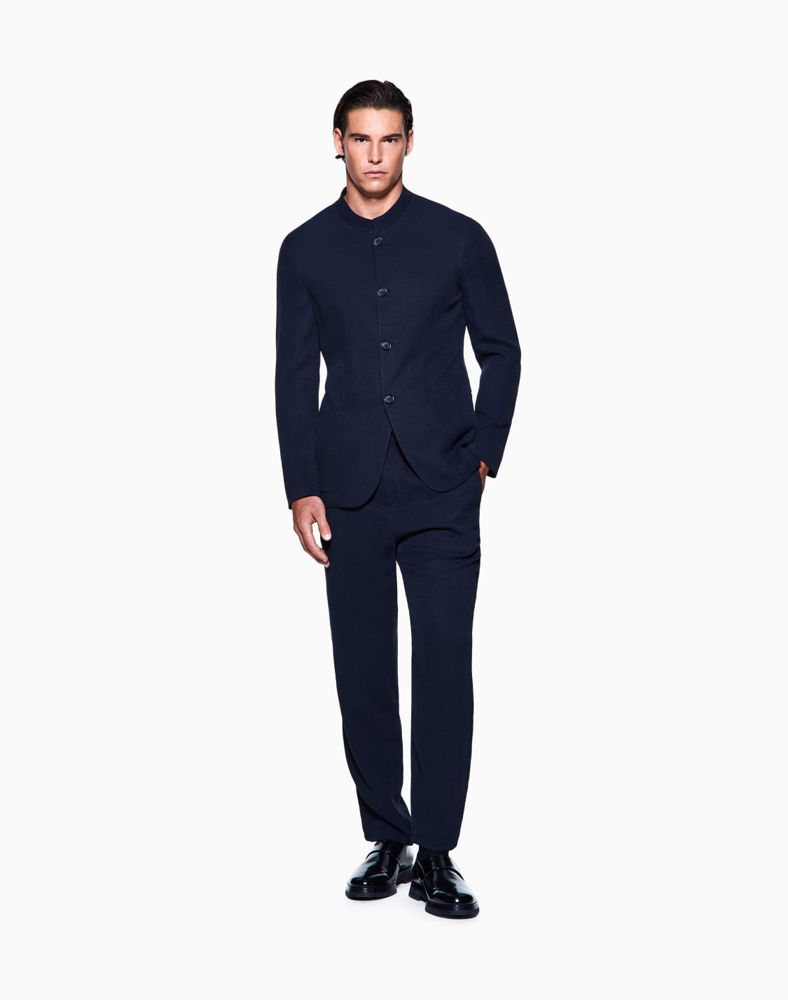 cupro-and-viscose-flat-front-trousers-with-a-micro-chevron-motif-blue--giorgio-armani