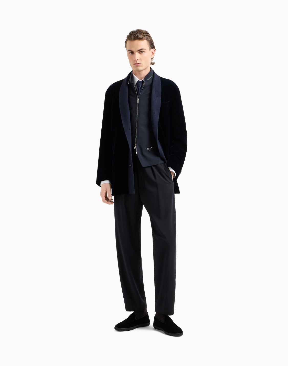slim-fit-shirt-in-micro-textured-jersey-white--giorgio-armani