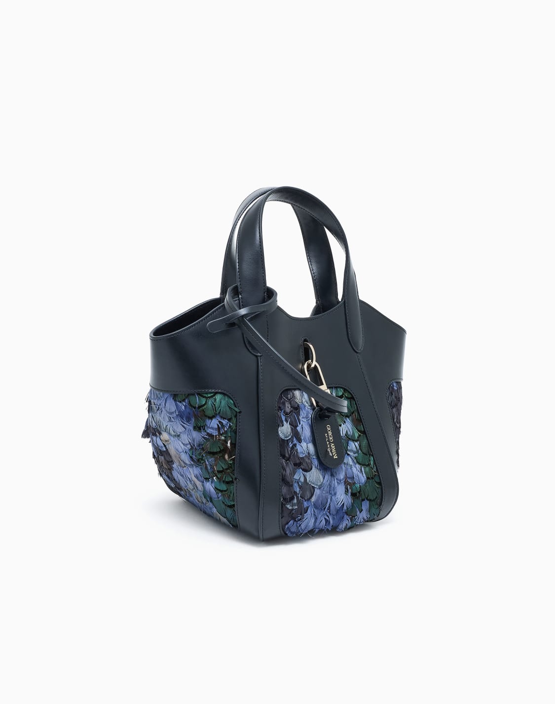 borsa-a-mano-piccola-in-pelle-liscia-e-piume-nero--giorgio-armani