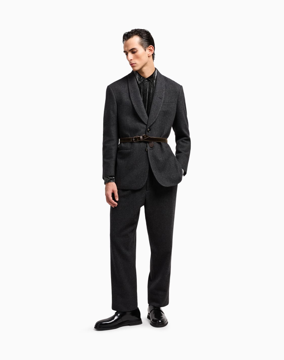 fashion-shirts-ブラック--giorgio-armani