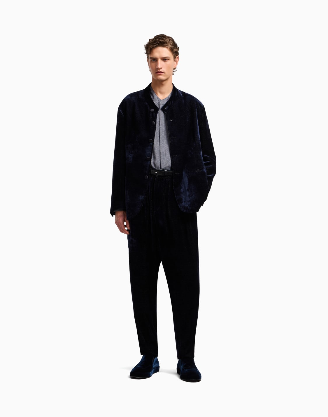 giorgios-pantaloni-a-una-pince-in-velluto-stampa-diagonale-blu--giorgio-armani