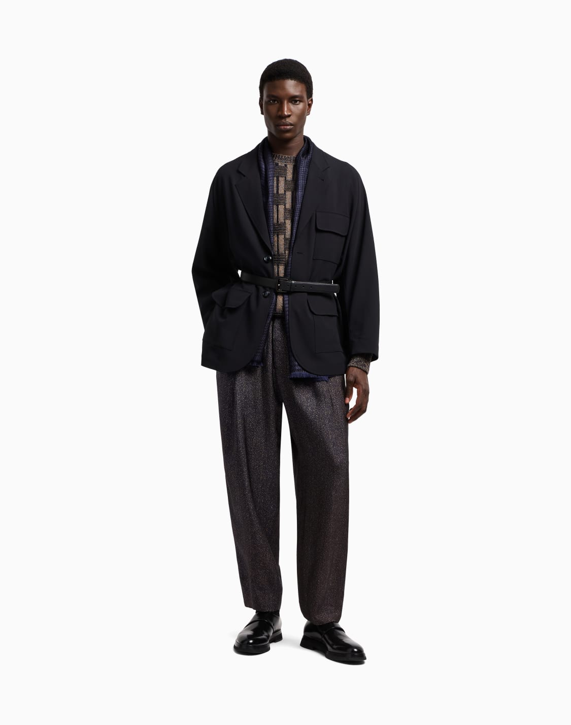 シングルブレストジャケット-ピュアウルクレプ-ネイビブル--giorgio-armani