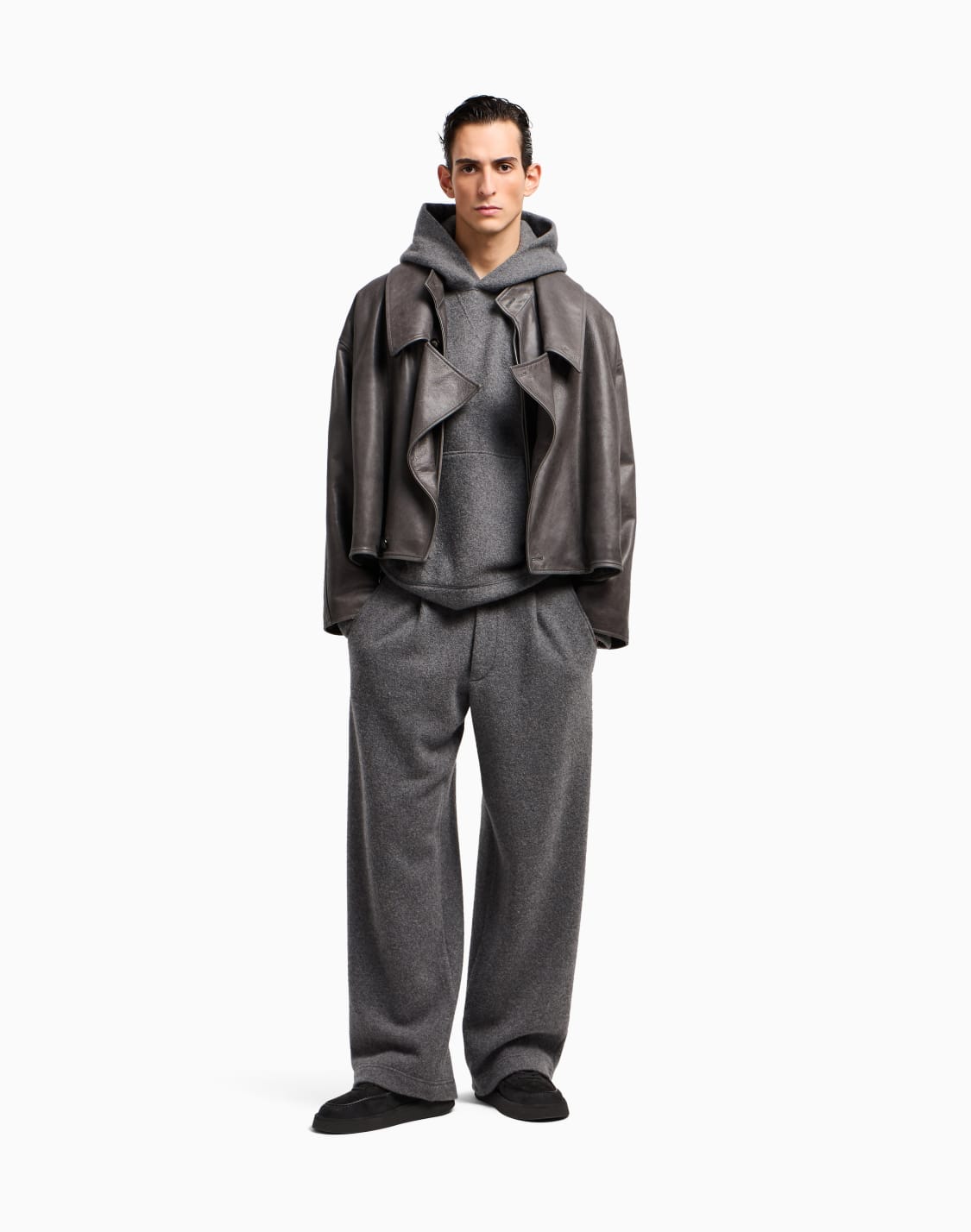 hoodies-grey--giorgio-armani