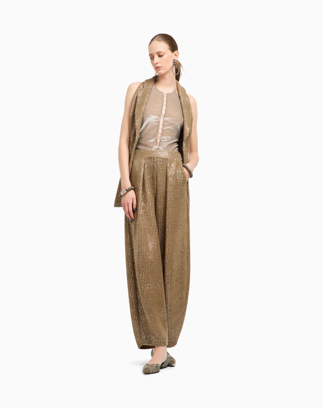 gilet-lungo-in-jersey-con-stampa-flock-e-paillettes-oro--giorgio-armani