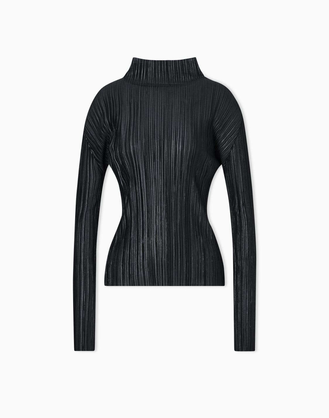 maglia-a-maniche-lunghe-in-jersey-pliss-nero--giorgio-armani