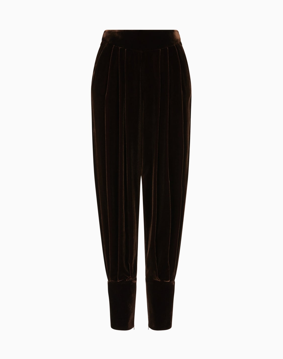 pantalon-pinces-en-velours-marron--giorgio-armani