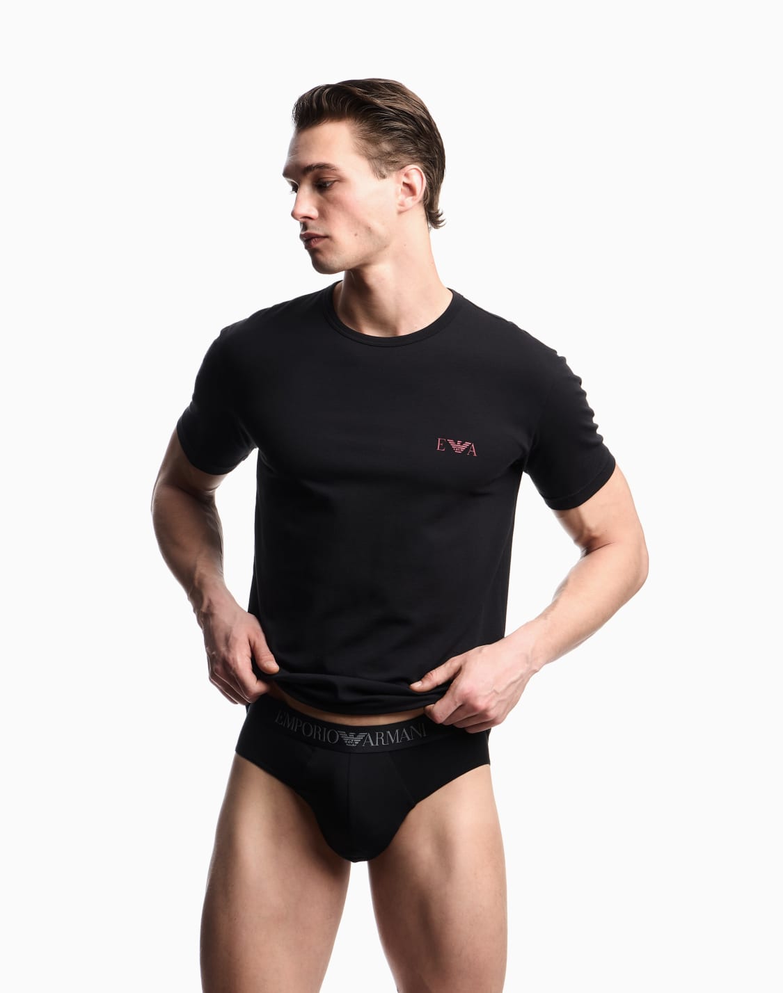 two-pack-of-loungewear-fitted-t-shirts-with-a-bold-monogram-logo-black--emporio-armani