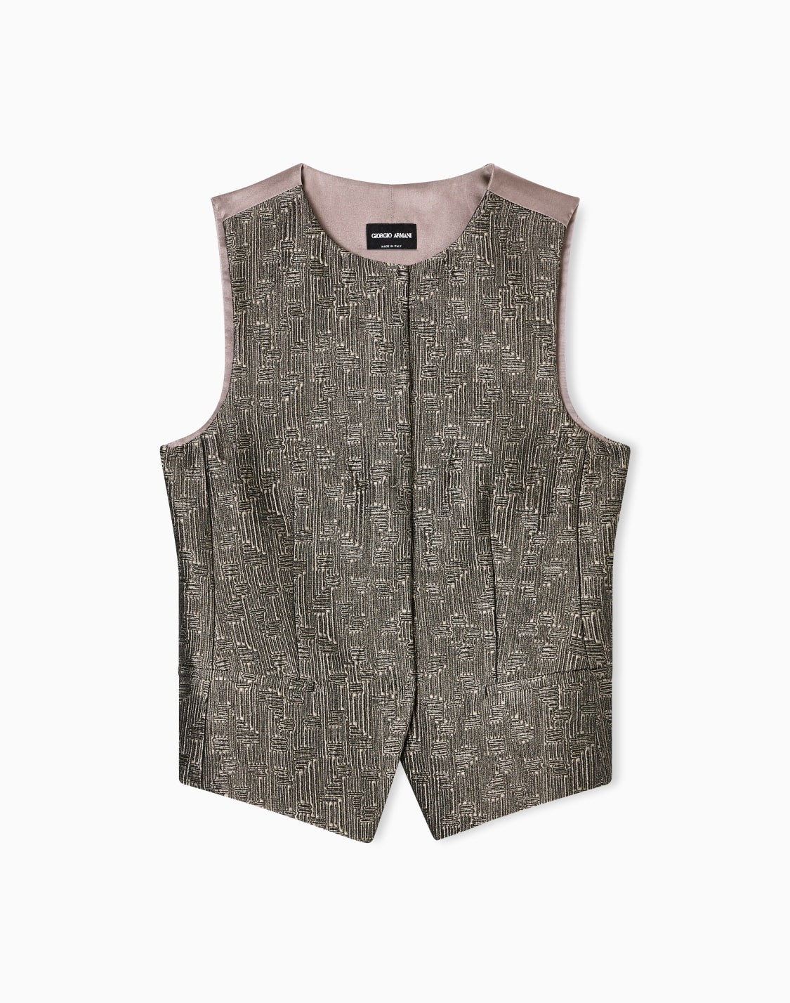 gilet-monopetto-in-seta-e-lana-jacquard-nero--giorgio-armani