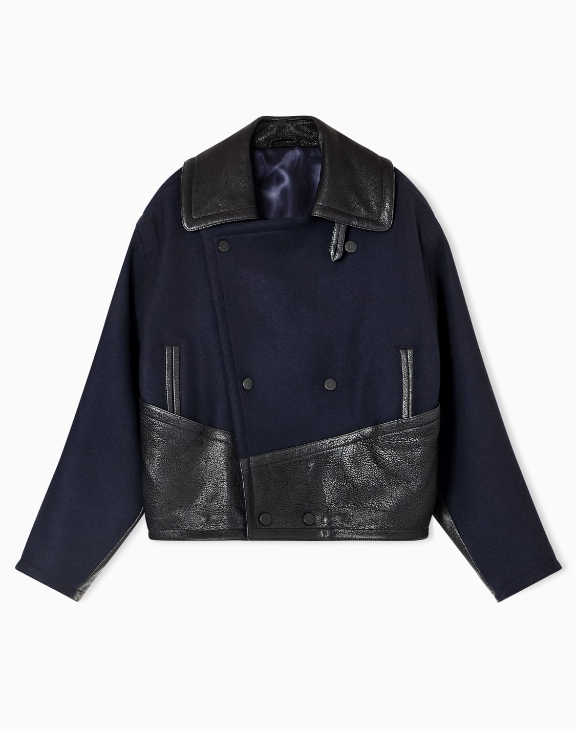 blouson-in-nappa-di-agnello-e-panno-di-lana-vergine-nero--giorgio-armani