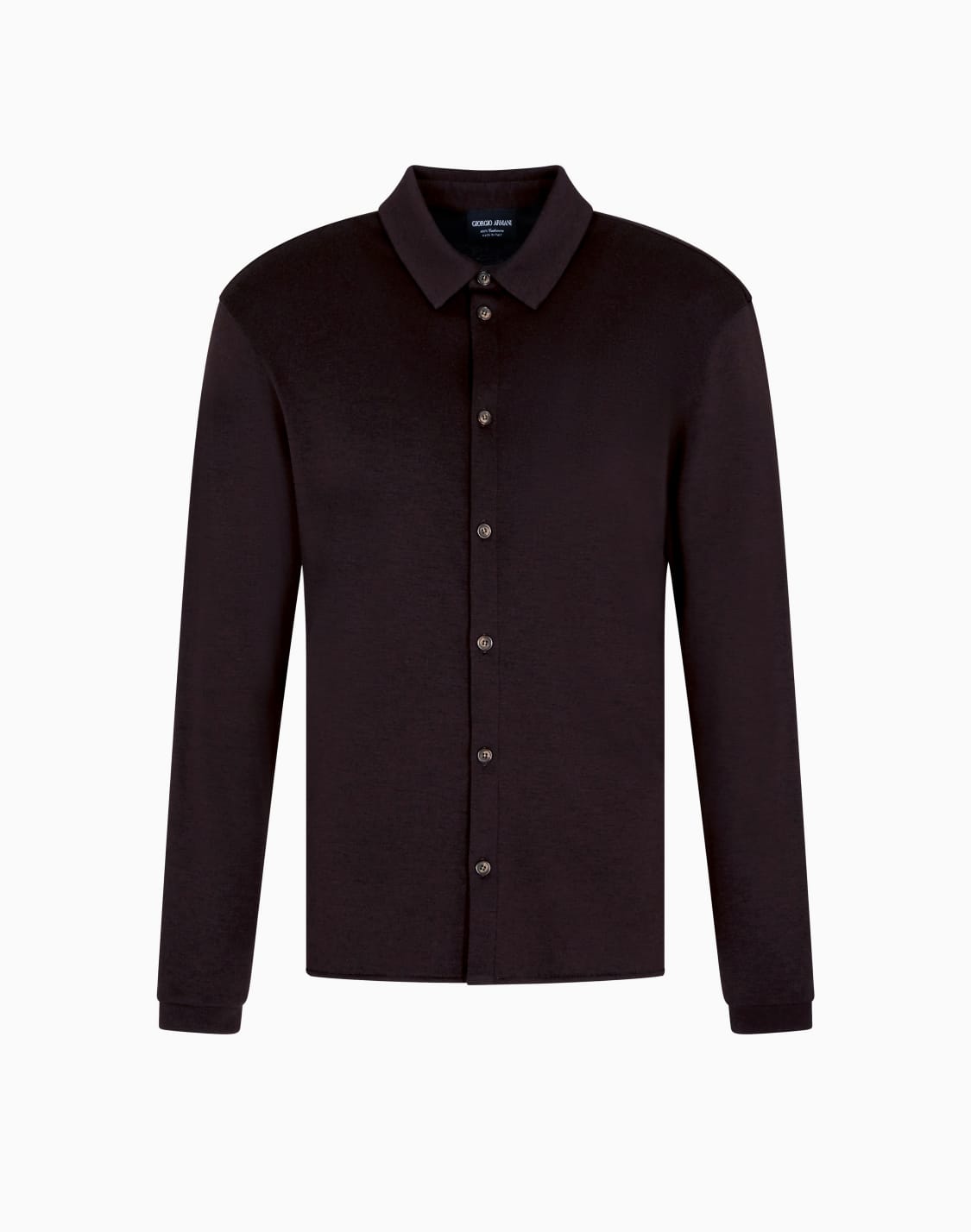 chemise-en-interlock-de-pur-cachemire-marron--giorgio-armani