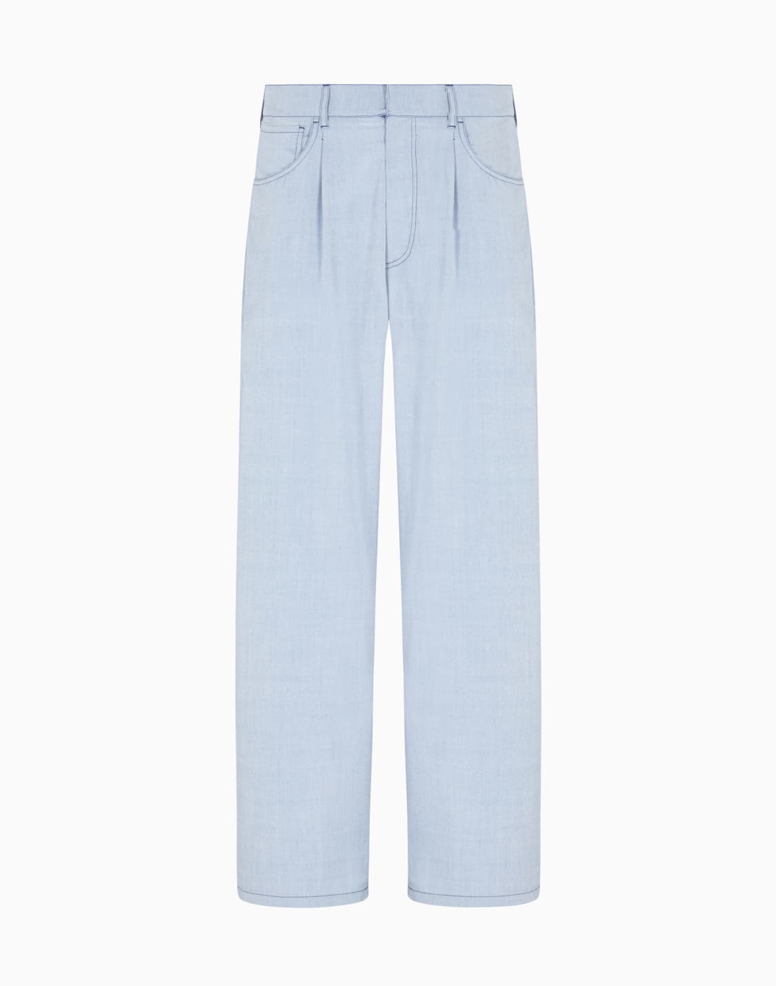 pantaloni-a-una-pince-in-tela-di-seta-azzurro--giorgio-armani
