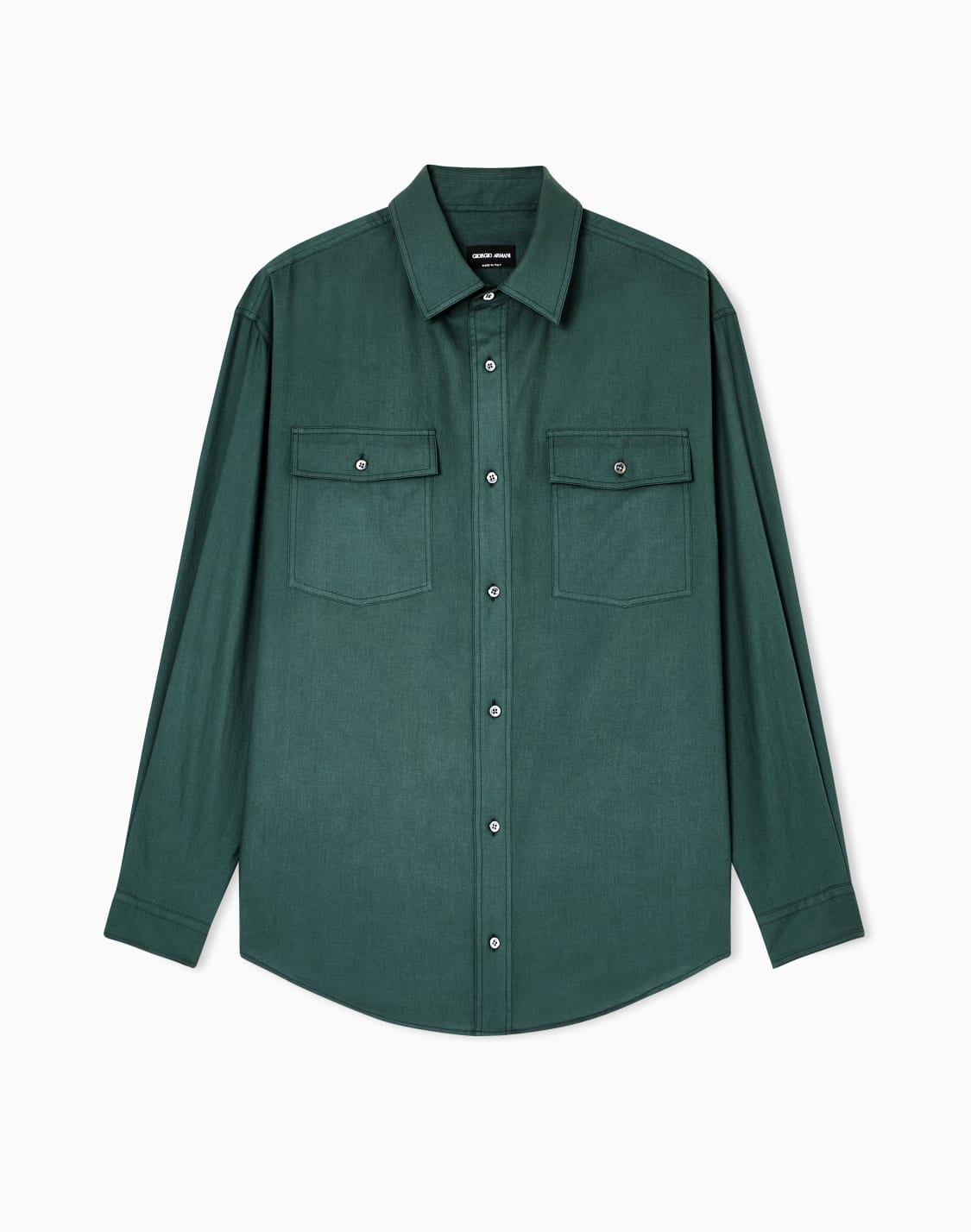 cotton-flannel-shirt-green--giorgio-armani