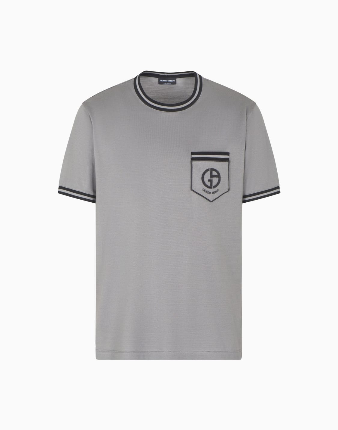 tシャツ-シルク-ピケジャジ-グレ--giorgio-armani