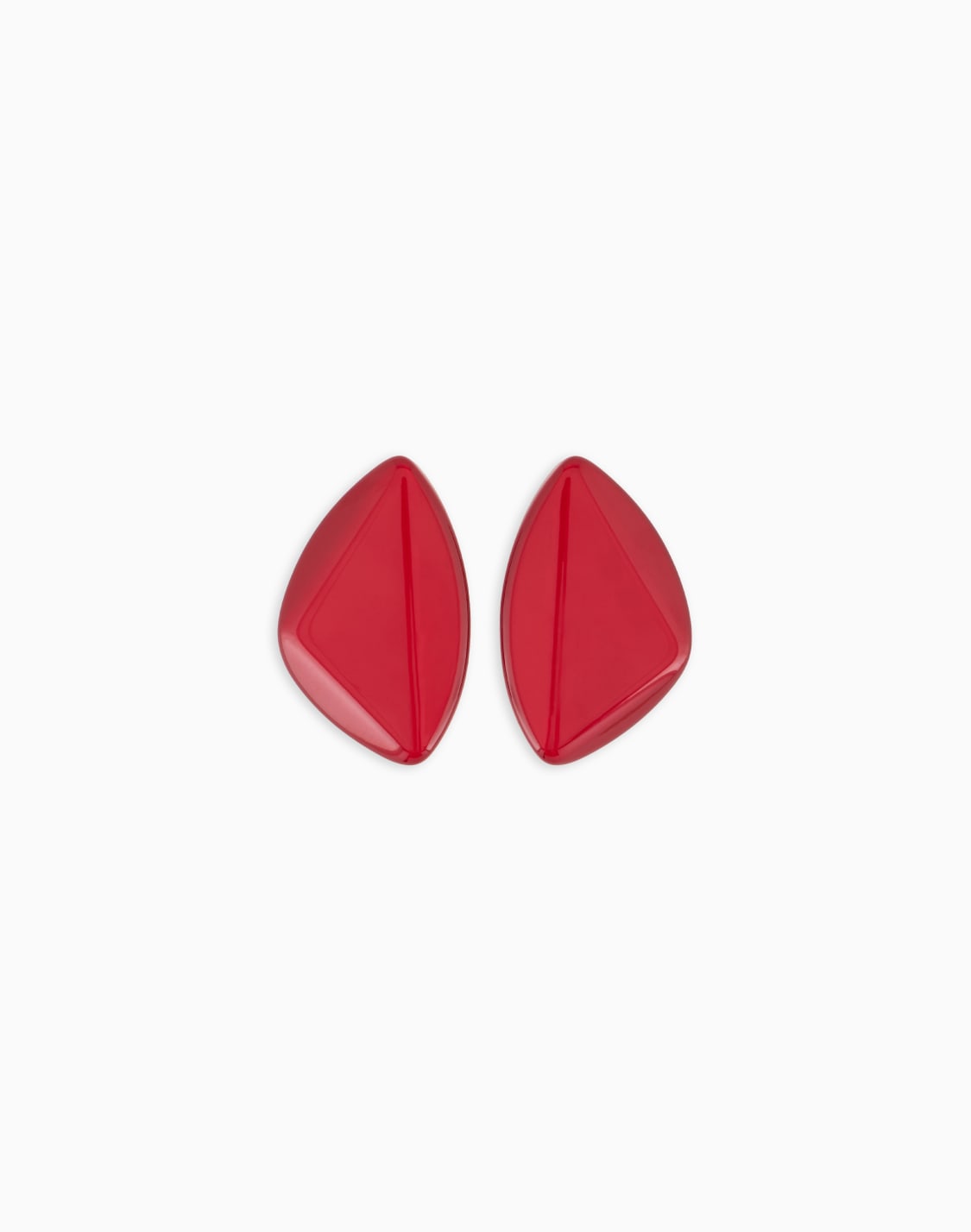 maxi-orecchini-forma-geometrica-rosso--emporio-armani