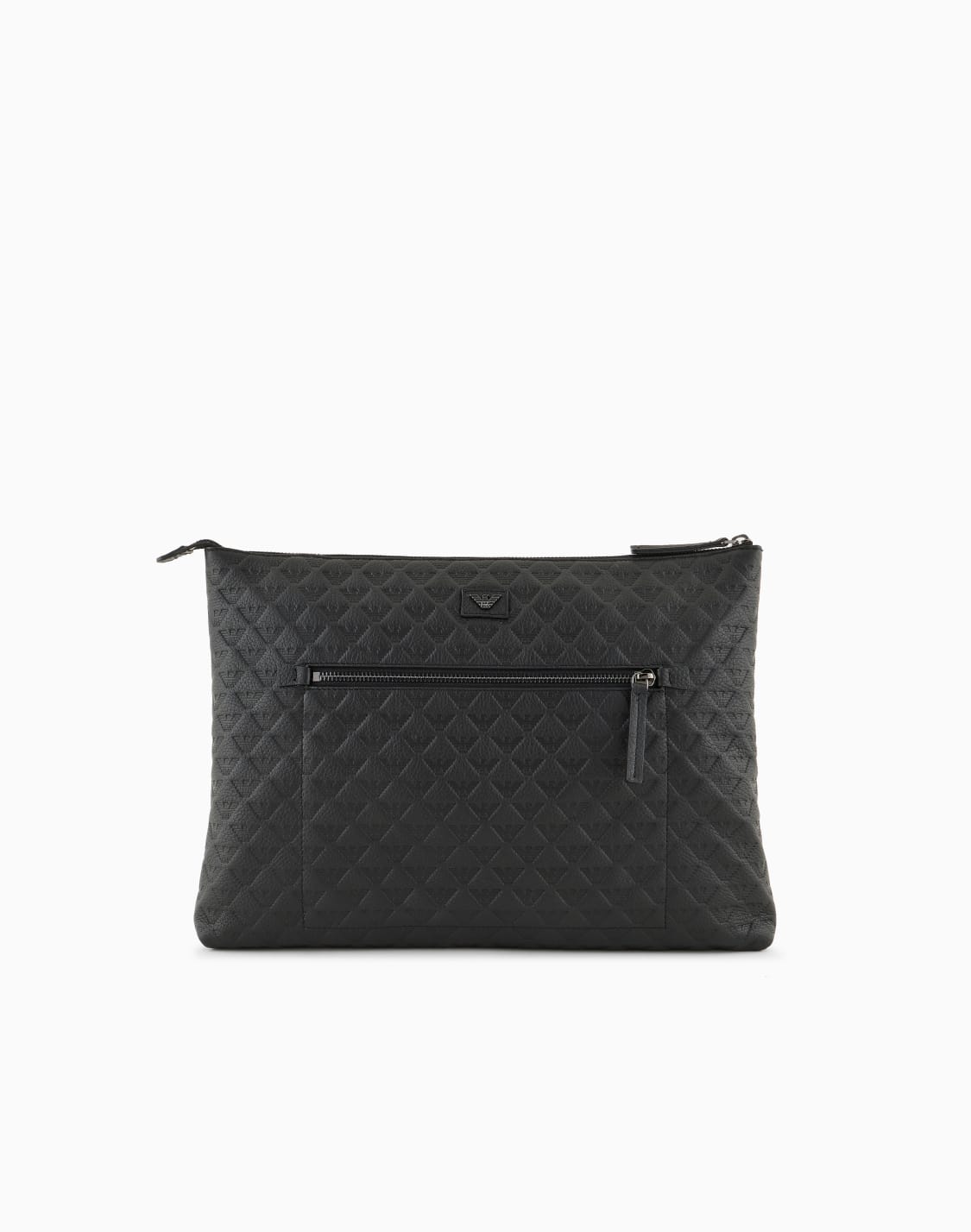 leather-oversized-pouch-with-all-over-embossed-eagle-black--emporio-armani