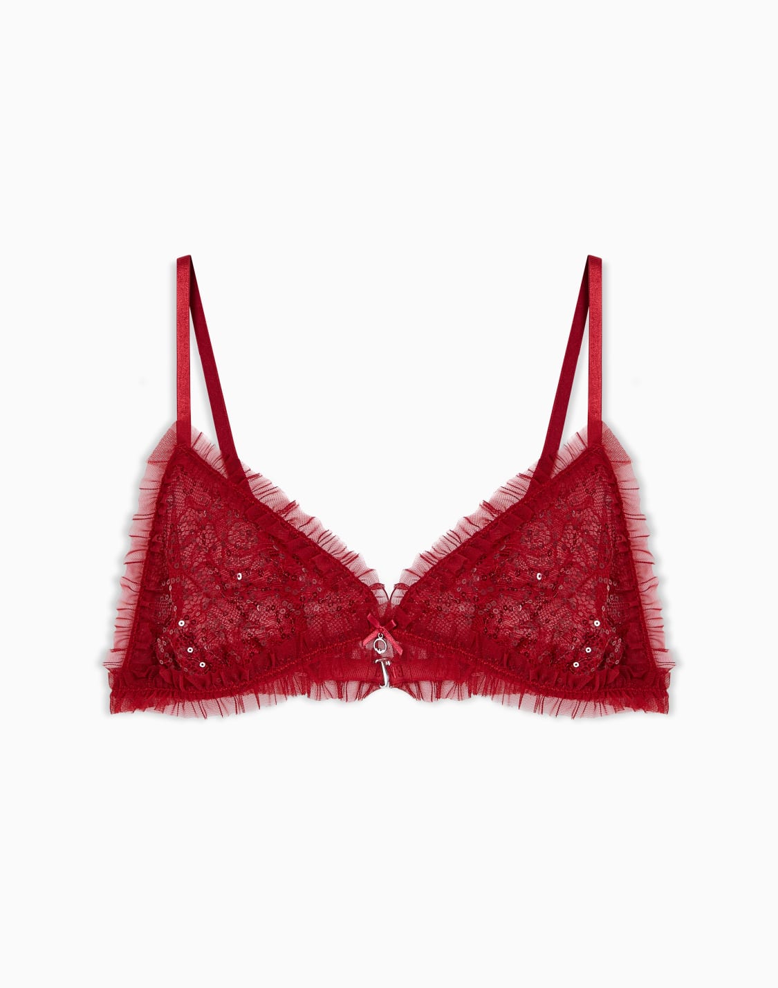 sequins-lace-triangle-bra-red--emporio-armani