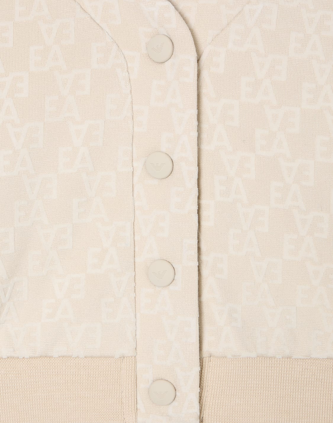 sweatshirt-in-interlock-jersey-with-all-over-flocked-ea-logo-and-press-studs-beige--emporio-armani