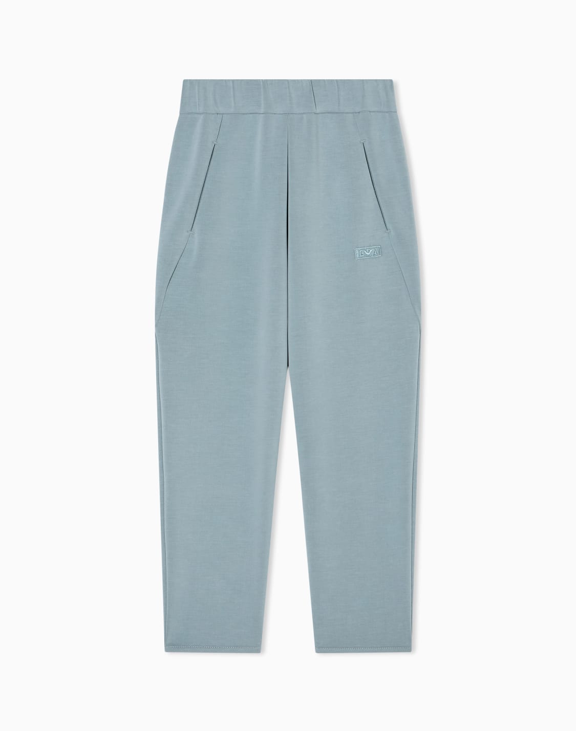 cupro-trousers-with-an-elasticated-waist-light-blue--emporio-armani