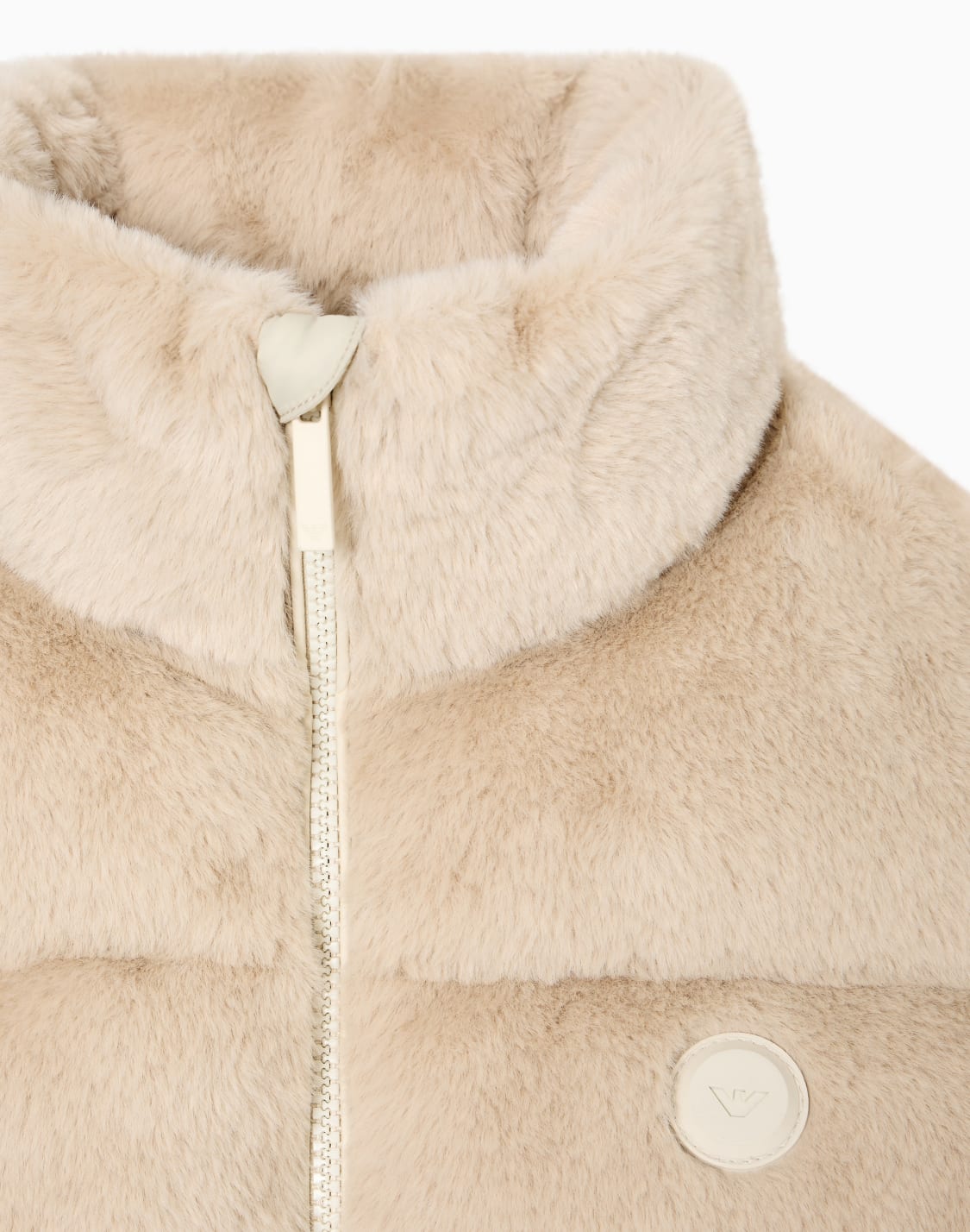full-zip-jacket-in-faux-fur-fabric-beige--emporio-armani