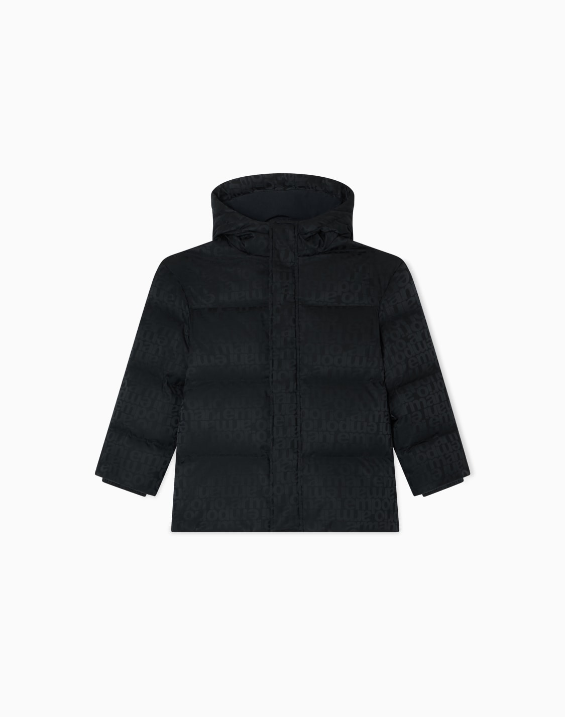 piumino-con-cappuccio-in-nylon-jacquard-logo-all-over-asv-blu-navy--emporio-armani
