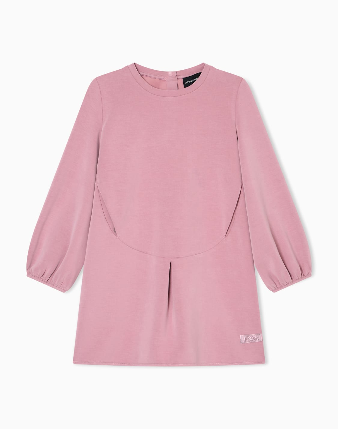 cupro-dress-with-puff-sleeves-pink--emporio-armani