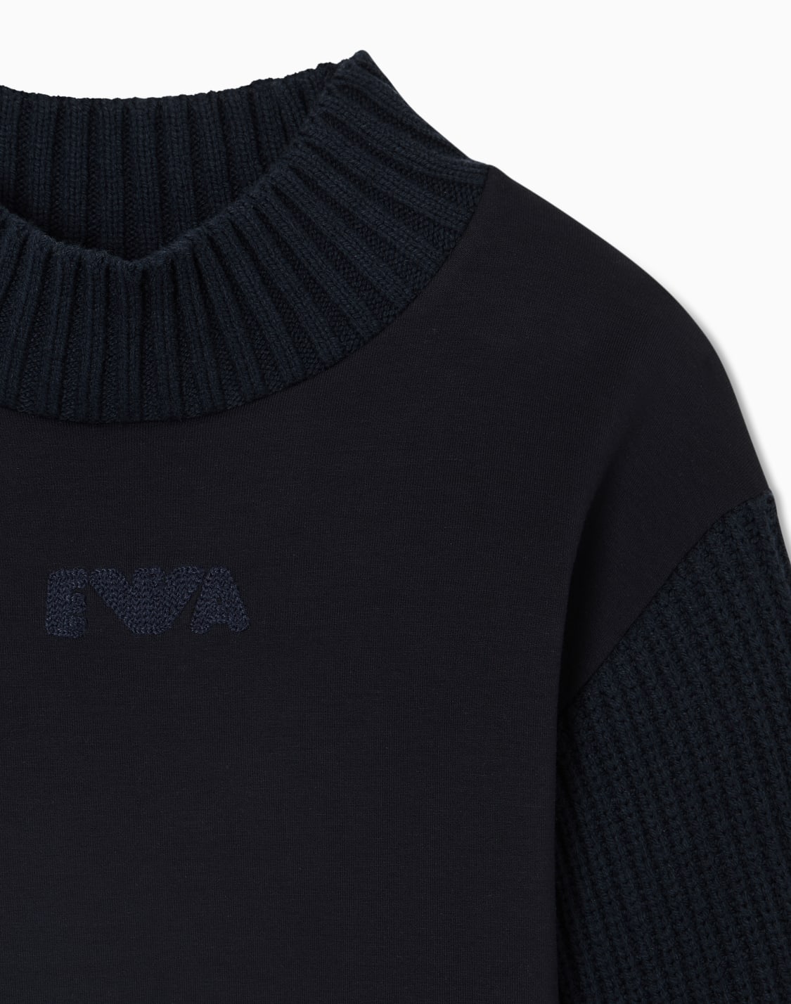 ドレス-ダブルジャジ-ニットスリブ-ネイビブル--emporio-armani