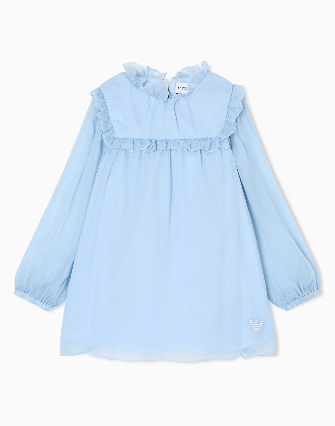 abito-in-creponne-con-volant-asv-azzurro--emporio-armani
