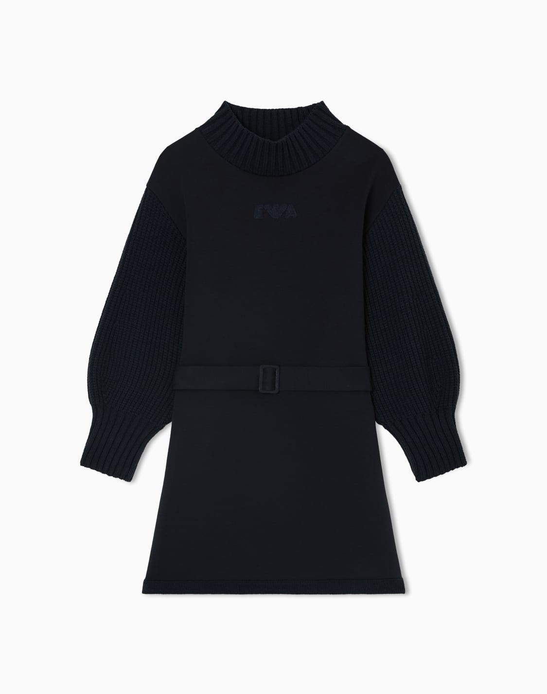 ドレス-ダブルジャジ-ニットスリブ-ネイビブル--emporio-armani