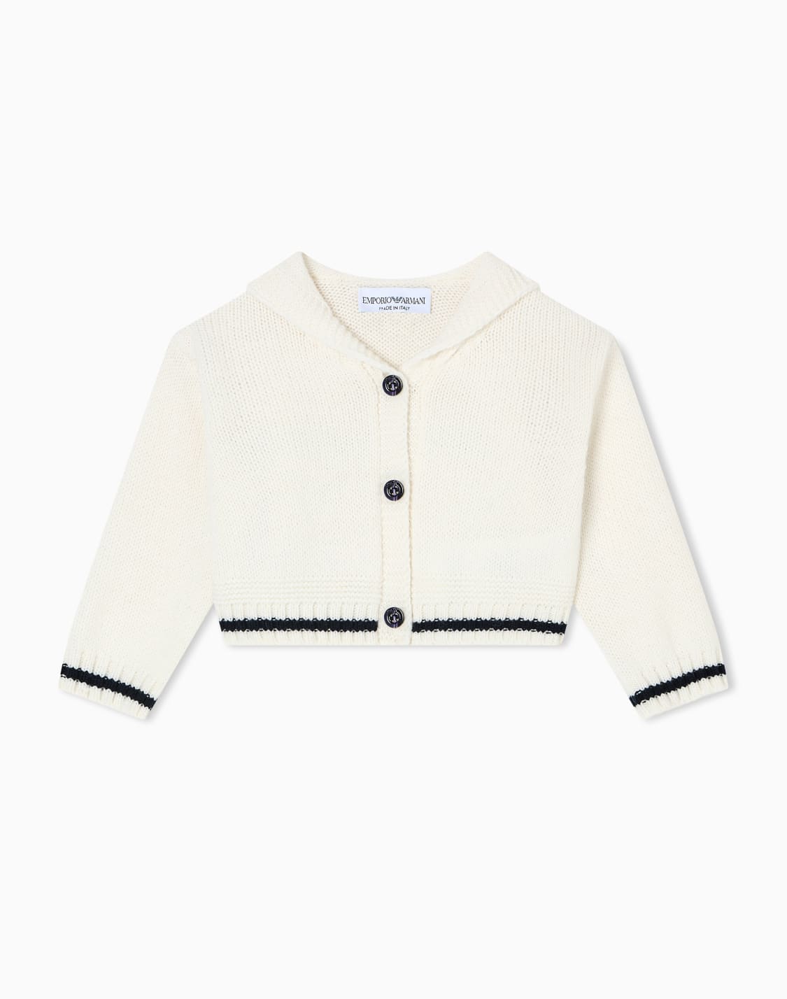 cardigan-in-a-virgin-wool-blend-with-flap-two-tone--emporio-armani