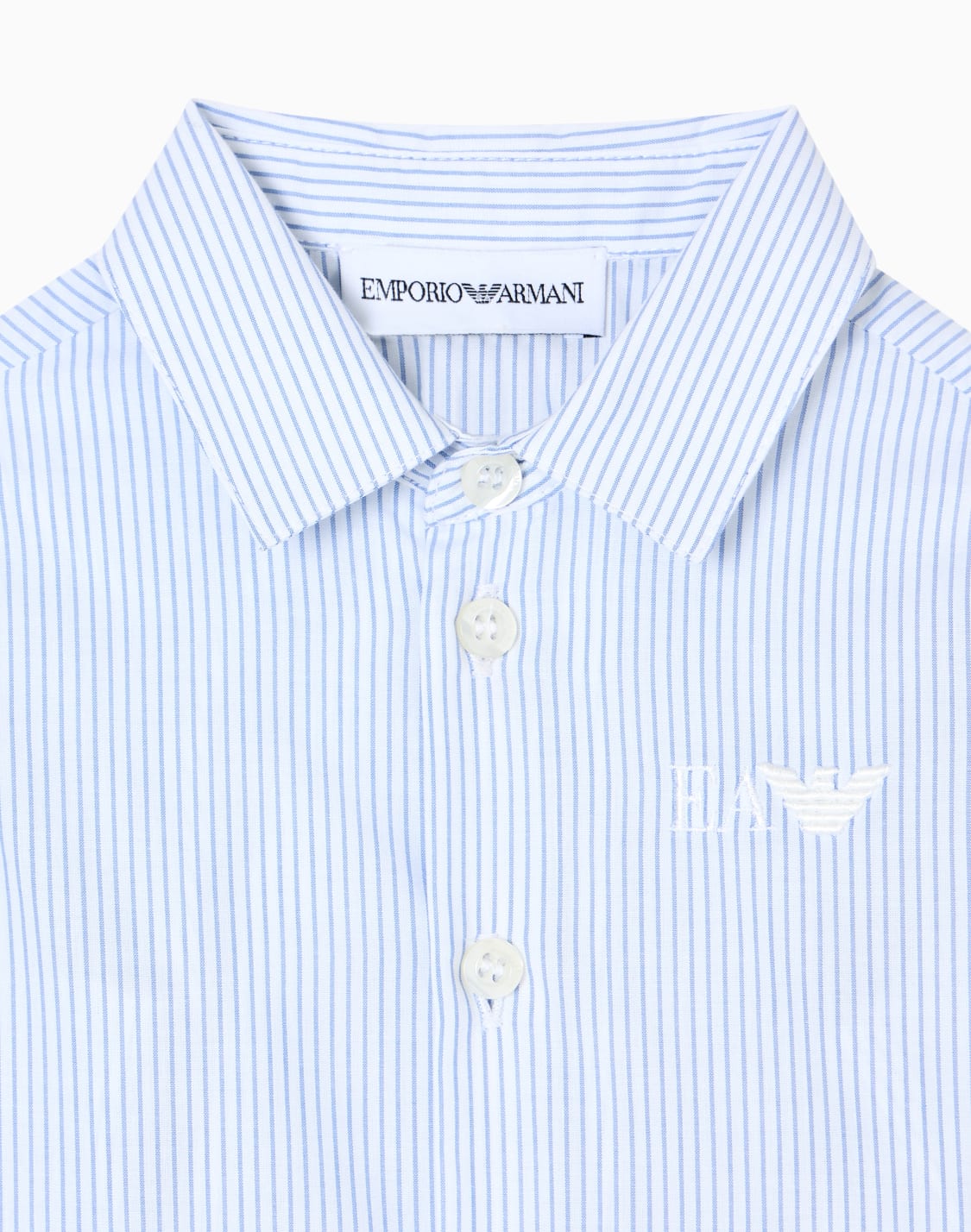 hemd-aus-popeline-mit-allover-muster-wei--emporio-armani