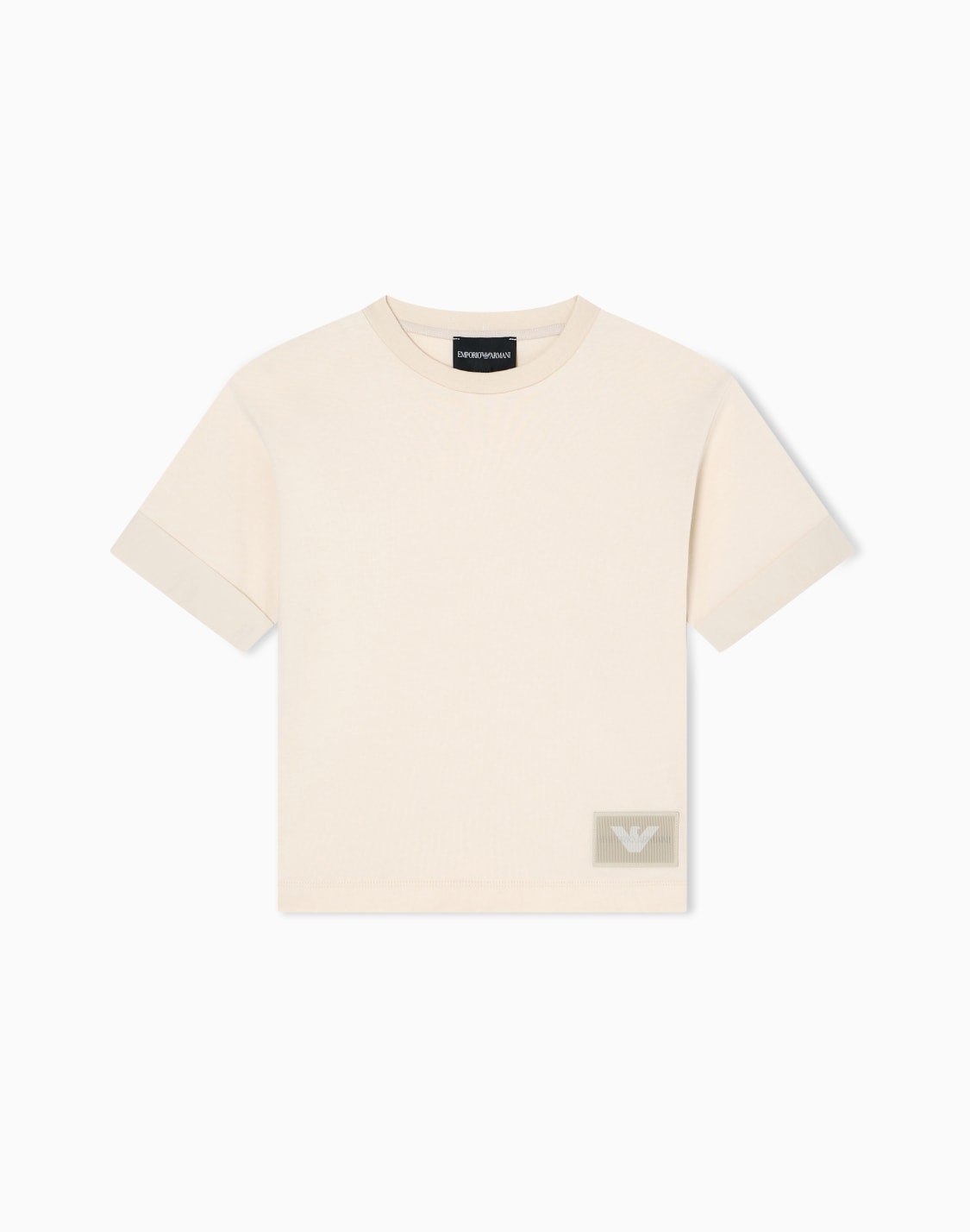 t-shirt-in-jersey-con-patch-logo-asv-beige--emporio-armani