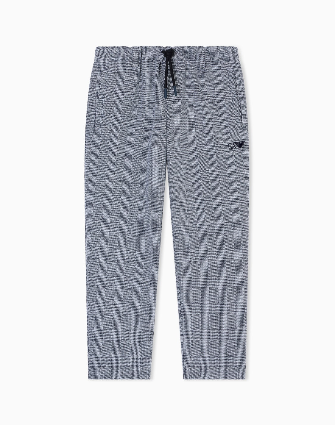 asv-ルズフィットパンツ-ジャカドジャジ-チェックモチフ-グレ--emporio-armani